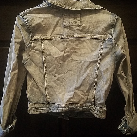 Distressed denim jacket - Picture 2 of 2